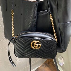 GG Marmont small matelassé shoulder bag